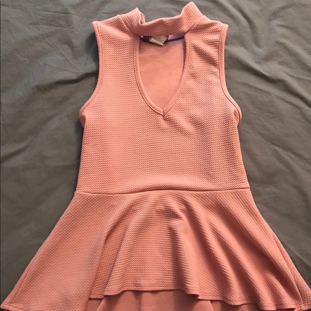 Blush Pink Peplum Top